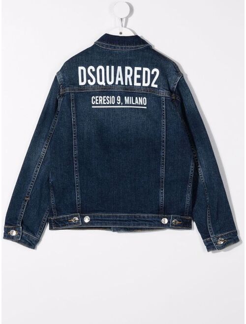 Dsquared2 Kids logo-print denim jacket