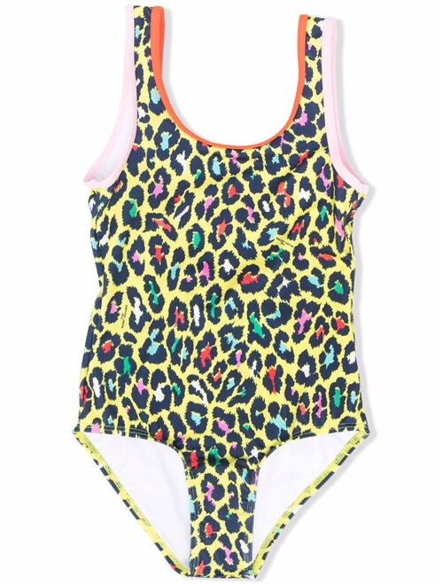 The Marc Jacobs Kids leopard-print open-back swimsuit
