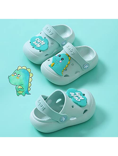 Chavanji Kids Garden Clogs Summer Cute Sandals Slippers with Cartoon Charms Boys Girls Toddler Water Shoes for Beach Pool Sandals