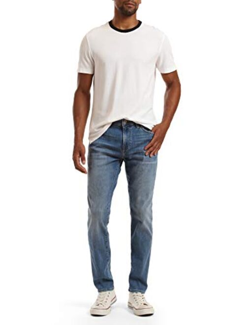 Mavi Men's Matt Mid-Rise Relaxed Straight Leg Jeans