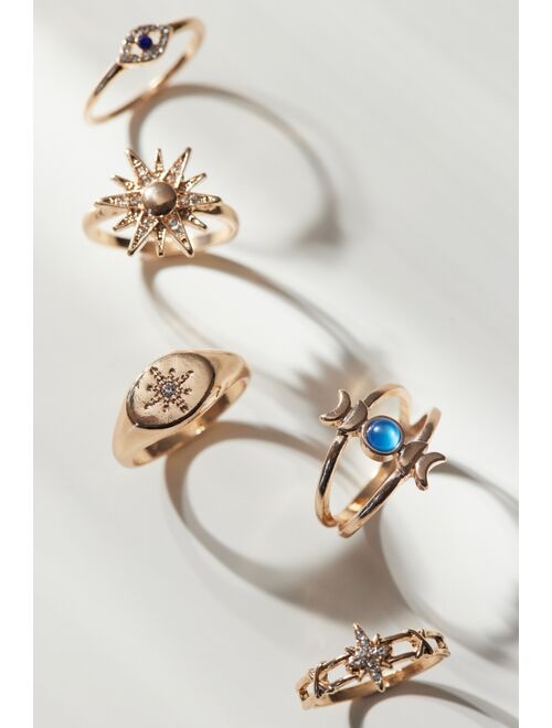 Urban outfitters Atlas Ring Set