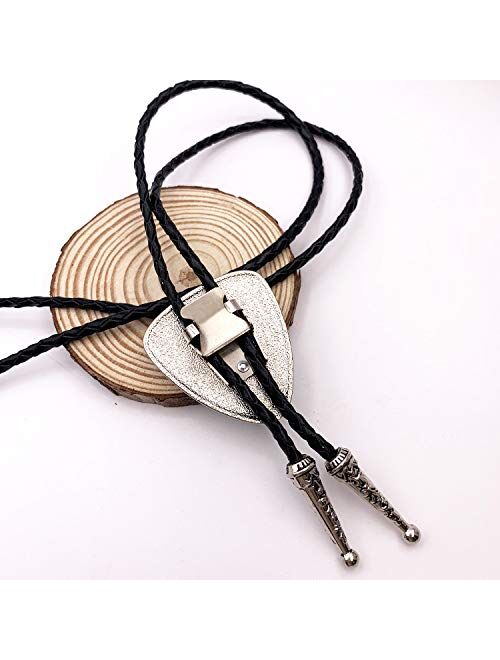 XGALBLA Bolo tie Blue Turquoise Native American Western Cowboy Triangle for Men