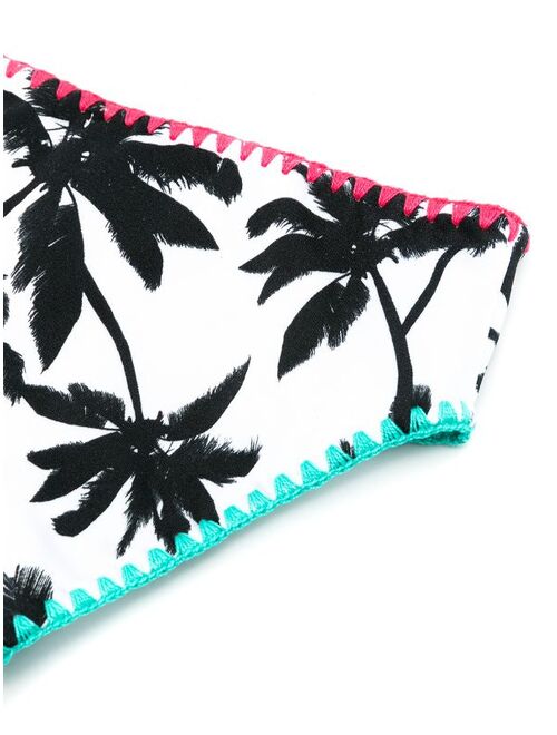 Brigitte palm tree print bikini