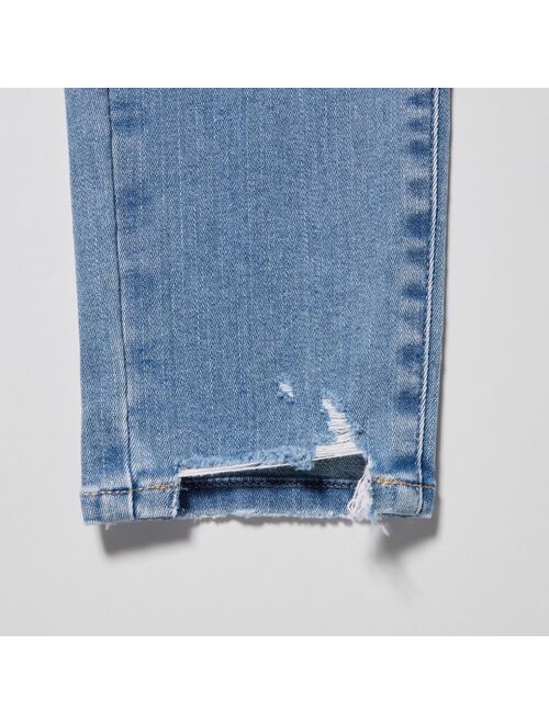 Uniqlo Distressed Ultra Stretch Skinny High-Rise Jeans