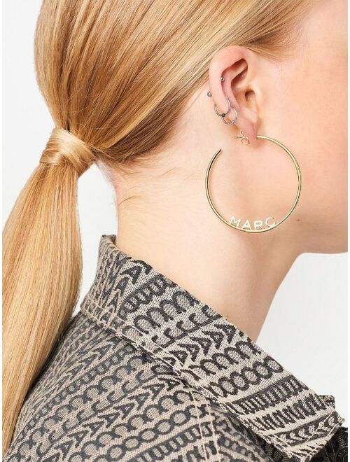 Marc Jacobs monogram hoop earrings