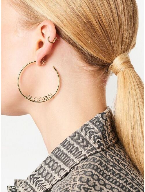 Marc Jacobs monogram hoop earrings