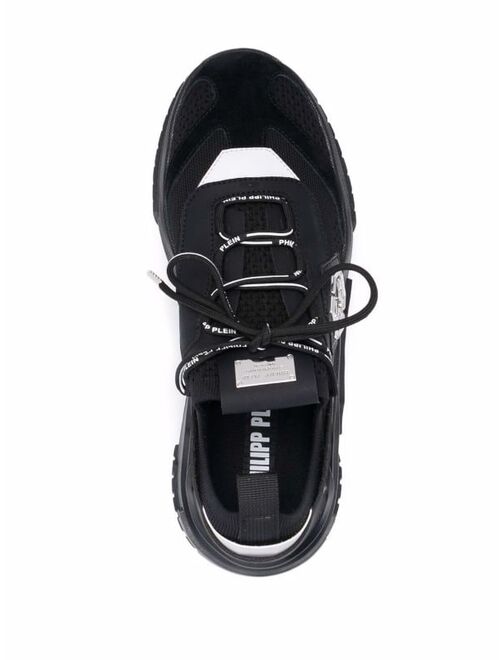 Philipp Plein Predator panelled low-top sneakers
