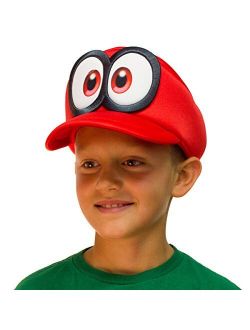 Super Mario Odyssey Cappy Hat Kids Cosplay Accessory Red