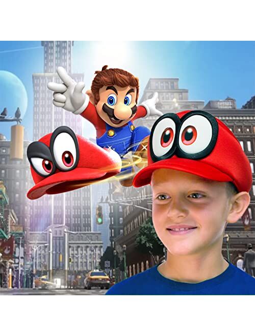 Bioworld Super Mario Odyssey Cappy Hat Kids Cosplay Accessory Red