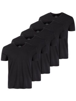 Men's 5-Pk. Moisture-Wicking Solid V-Neck T-Shirts, Created for Macy's