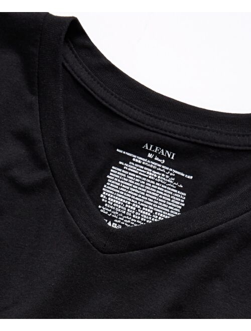 Alfani Men's 5-Pk. Moisture-Wicking Solid V-Neck T-Shirts, Created for Macy's