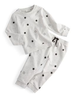 Baby Boys 2-Pc. Star-Print Shirt & Pants Set, Created for Macy's