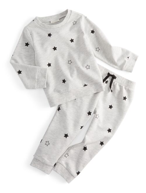 First Impressions Baby Boys 2-Pc. Star-Print Shirt & Pants Set, Created for Macy's