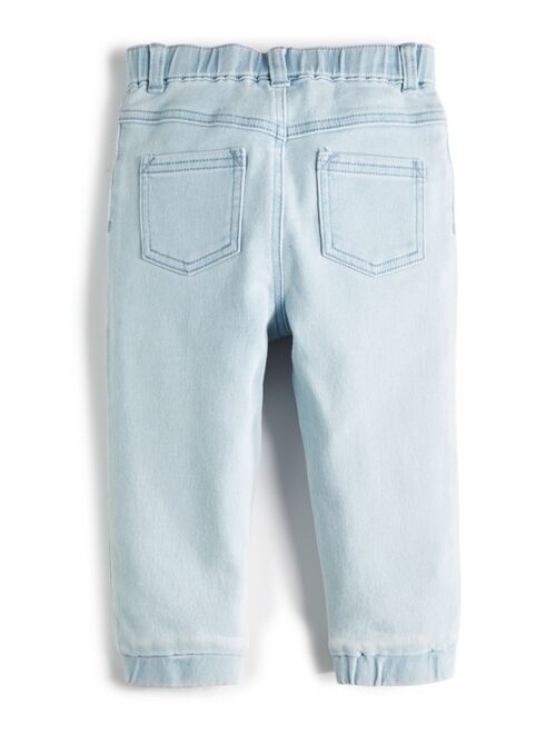 First Impressions Toddler Boys Light-Wash Denim Jogger Pants, Created for Macy's