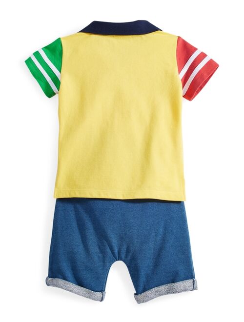 First Impressions Baby Boys 2-Pc. Polo & Shorts Set, Created for Macy's