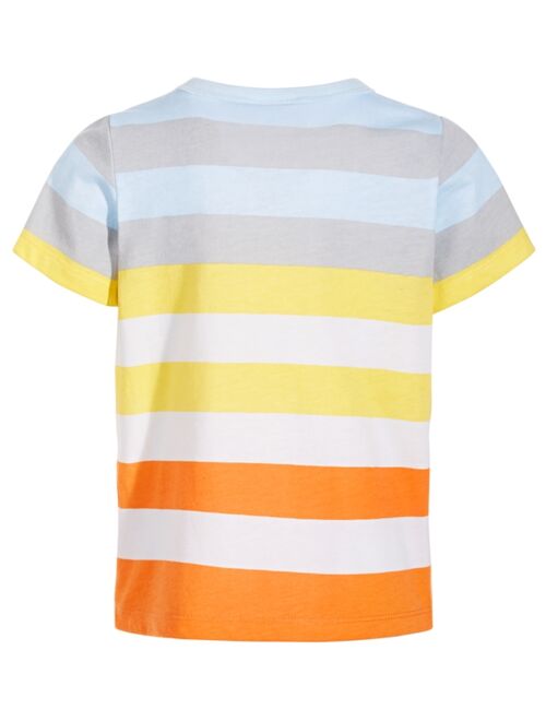 First Impressions Baby Boys Colorblocked Stripe-Print T-Shirt, Created for Macy's