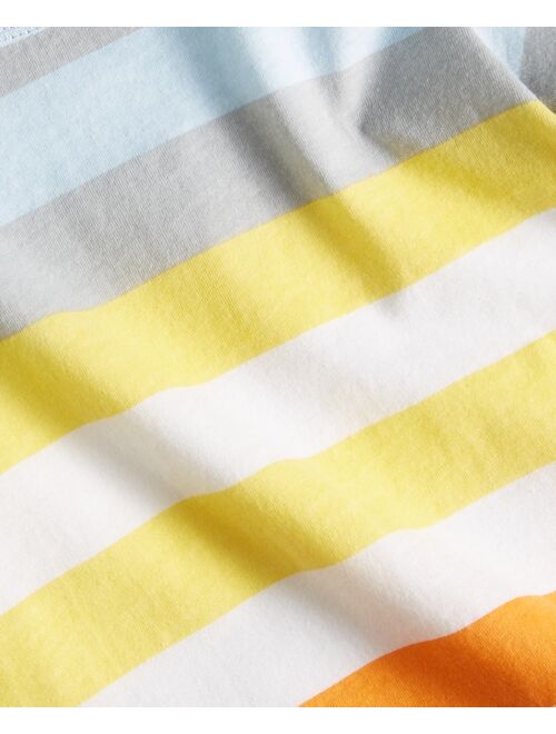 First Impressions Baby Boys Colorblocked Stripe-Print T-Shirt, Created for Macy's