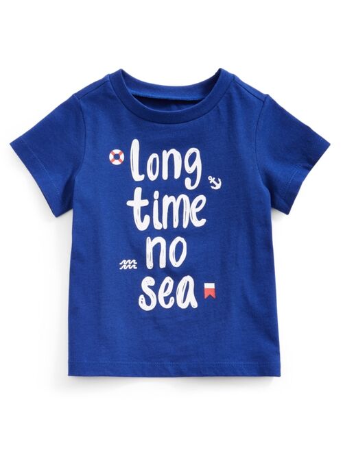 First Impressions Toddler Boys Cotton Long Time No Sea T-Shirt, Created for Macy's