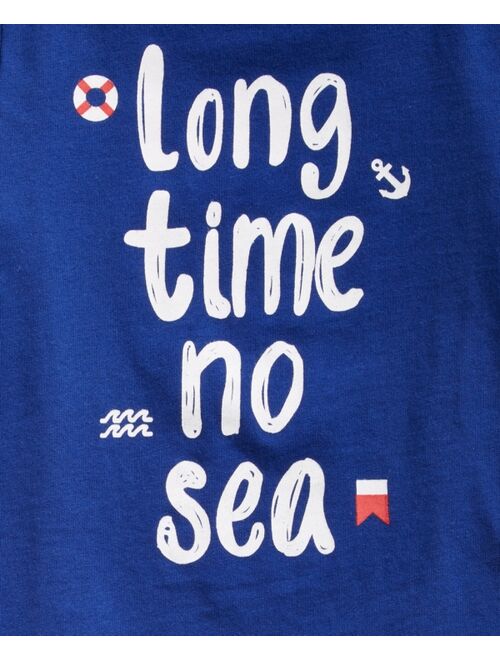 First Impressions Toddler Boys Cotton Long Time No Sea T-Shirt, Created for Macy's