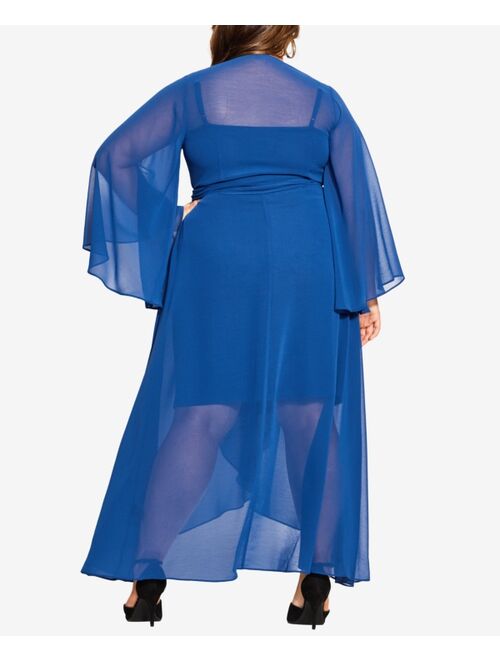City Chic Trendy Plus Size Fleetwood Maxi Dress