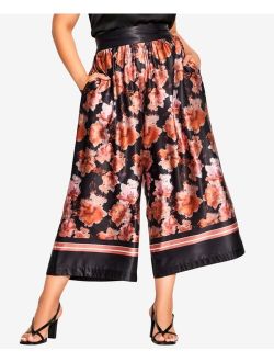 Trendy Plus Size Abstract Pants