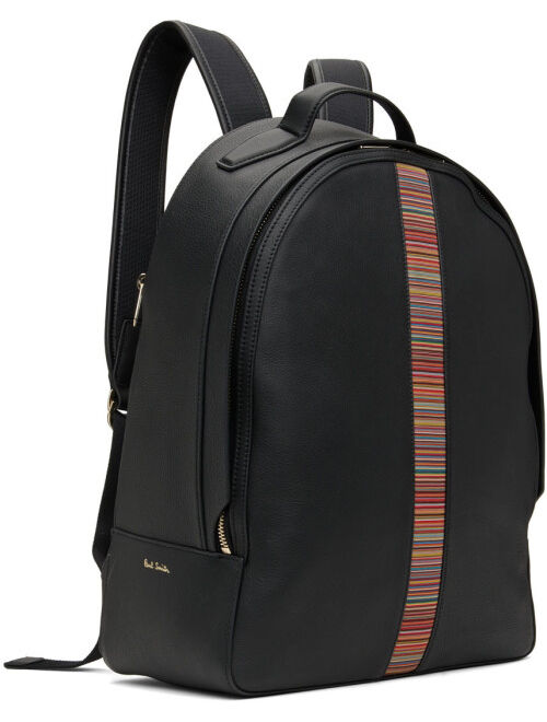 PAUL SMITH Black Leather Backpack