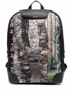 Paul Smith multi-print backpack