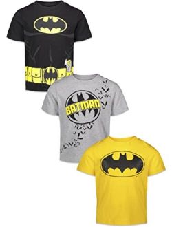 Comics Justice League Batman Joker Riddler Boys 3 Pack Graphic Short Sleeve T-Shirt