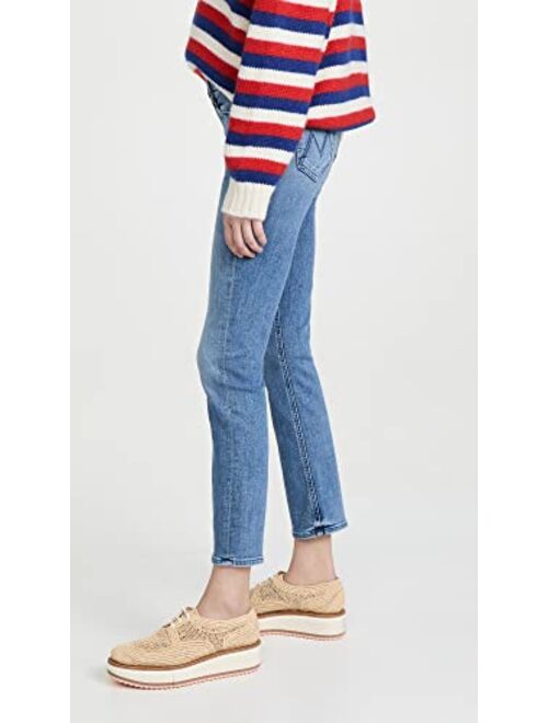 MOTHER Women's The Mid Rise Dazzler Ankle Jeans