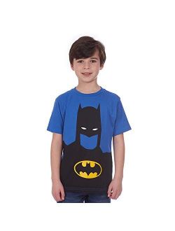 Comics Boys' Glow in The Dark T-Shirt Batman Logo Kids