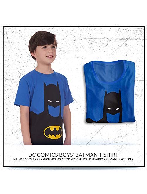 DC Comics Boys' Glow in The Dark T-Shirt Batman Logo Kids