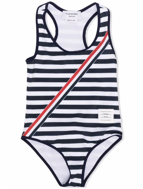 Thom Browne RWB stripe-detail swimsuit