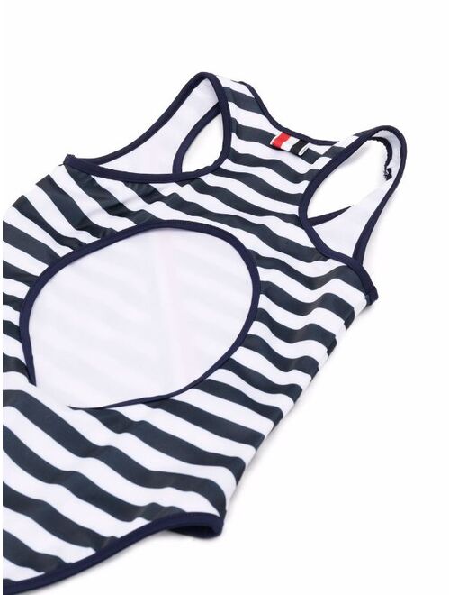 Thom Browne RWB stripe-detail swimsuit
