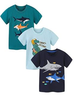 Bumeex Toddler Boy's 3pk Short Sleeve Tshirt