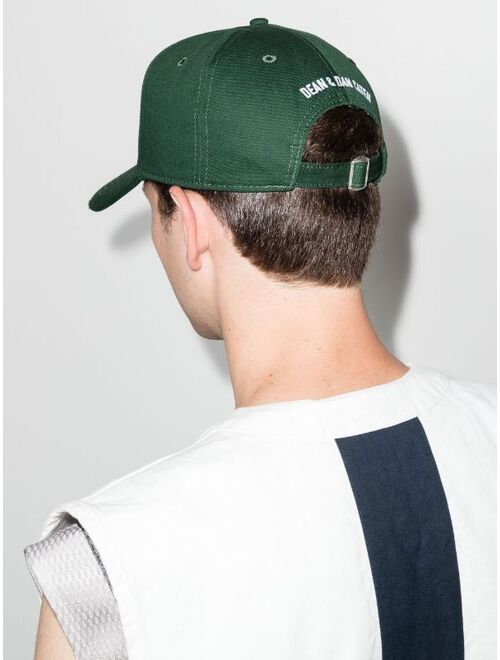 Dsquared2 Logo-Embroidered Cotton Green Cap