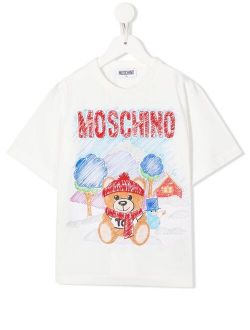 Kids Teddy Bear sketch-print T-shirt