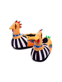 Coddies Punk Chicken Slippers | Novelty Gag Gift, Funny Slippers, Bird Shoes | 3 Sizes (S, M, L) | Men, Women & Kids