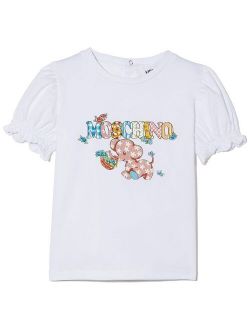 Kids logo-print cotton T-Shirt