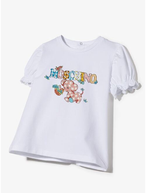 Moschino Kids logo-print cotton T-Shirt