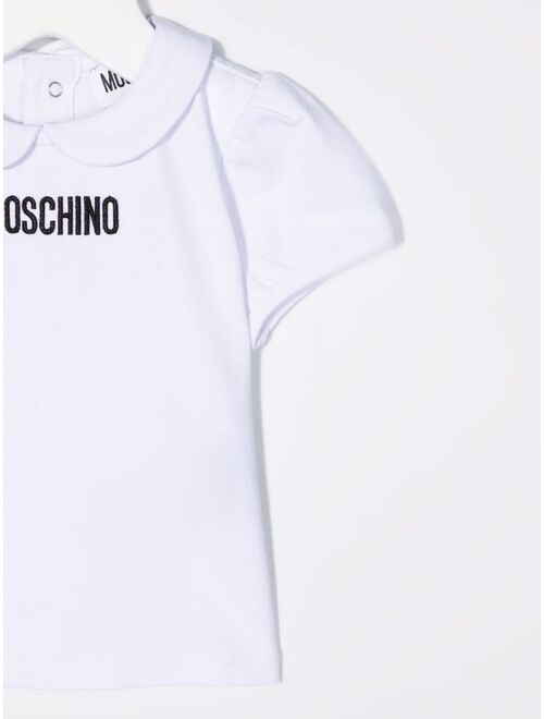 Moschino Kids layered logo-print dress
