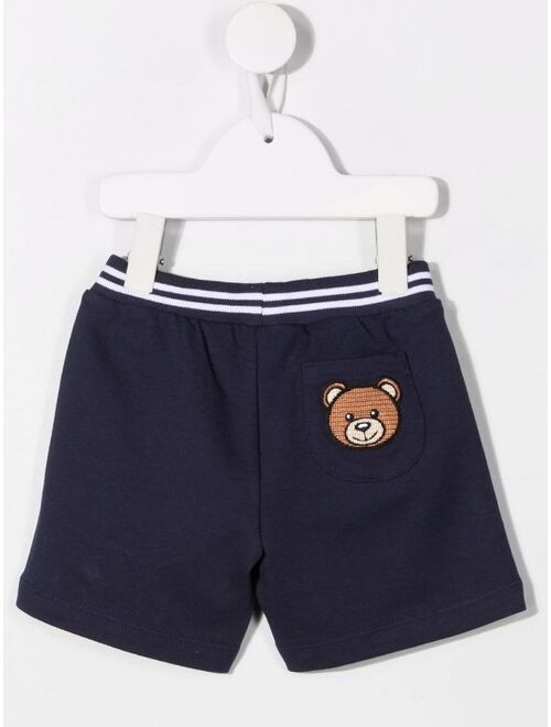 Moschino Kids teddy-patch shorts