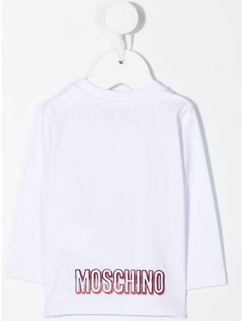 Moschino Kids teddy-print long-sleeve T-shirt