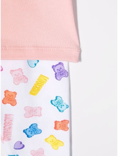 Moschino Kids Teddy Bear logo-print tracksuit set