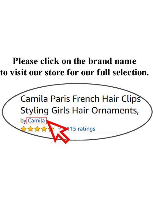 Camila Paris CP16 French Hair Bun Cover Cap Holder, Tortoise Shell, Hair Pin Thru, Dome Round Hair Clips for Women Hair Updo, Styling Girls Hair Accessories, No Slip and 