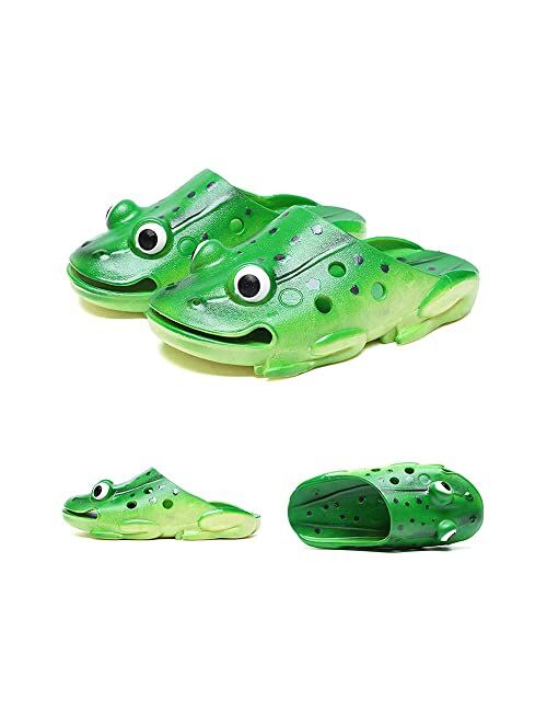 Kvikci Funny Cartoon Creative Frog Slippers house slippers Beach Shoes Woman and Man summer Sandals Slippers Casual Shoes