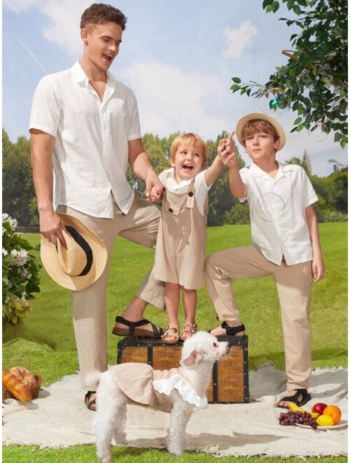 SHEIN Boys 1pc Slant Pocket Straight Leg Pants