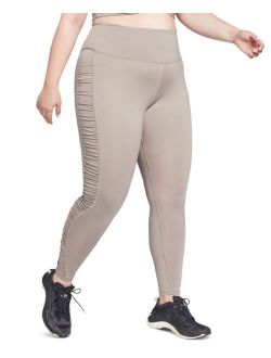 Plus Size High-Waist Side-Ruched Tights