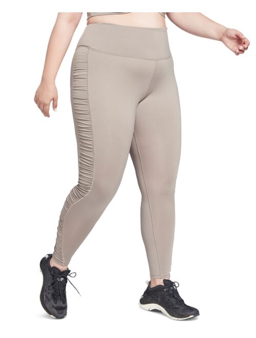 Reebok Plus Size High-Waist Side-Ruched Tights