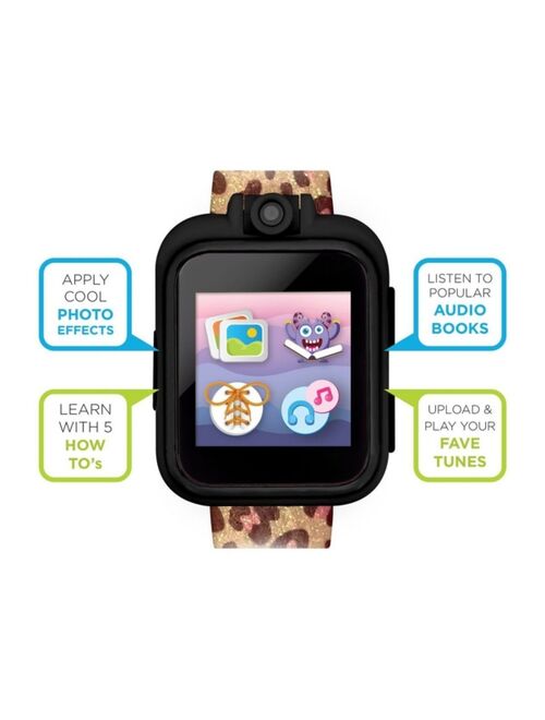PLAYZOOM Kid's 2 Leopard Print Tpu Strap Smart Watch 41mm