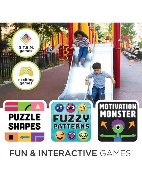 PLAYZOOM Kid's 2 Leopard Print Tpu Strap Smart Watch 41mm